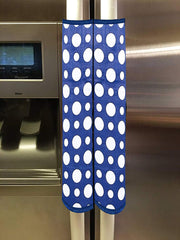 Heart Home Dots Design PVC 2 Pieces Fridge/Refrigerator Handle Cover (Sky Blue) CTHH05390