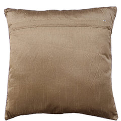 Heart Home Cushion Cover|Sofa Cushion Covers|Broken Wall Texture Print Sitting Cushion Cover|Velvet Cushion Filler|16x16 Inch|Set of 5 (Gold)