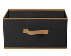 Kuber Industries Storage Box|Toy Box Storage For Kids|Foldable Storage Box|Drawer Storage and Cloth Organizer|(Black, Non-woven)