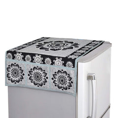 Kuber Industries Cotton Fridge Top Cover - Multicolour, Standard (FRERDDGG08)
