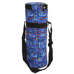 Kuber Industries Check Printed Canvas Water Bottle Cover (Blue, 2 litres, KUBMART15779)