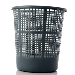 Kuber Industries Plastic 4 Pieces Mesh Dustbin Garbage Bin for Office use, School, Bedroom, Kids Room, Home, Multi Purpose,5 litres (Grey)- CTKTC044510
