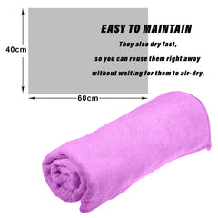 Kuber Industries Cleaning Towel|Microfiber Reusable Cloths|Highly Absorbent Washable Towel for Kitchen|Car|Window|24x16 Inch|Pack of 4 (Multicolor)