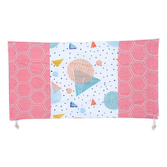 Kuber Industries Cotton Geometric Pattern Attractive Bolster Cover with Drawstring for Home Décor,Set of 6 (Multiclour)