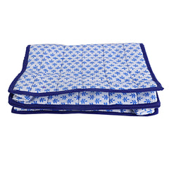 Kuber Industries 2 Pieces Cotton Lingerie Undergarments Organizer (Blue),CTKTLUG299