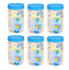 Kuber Industries 12 Piece Plastic Container Set, 500ml, Blue