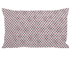 Kuber Industries Dot Print Cotton Pillow Cover- 17x27 Inch, Set of 6 (Pink)