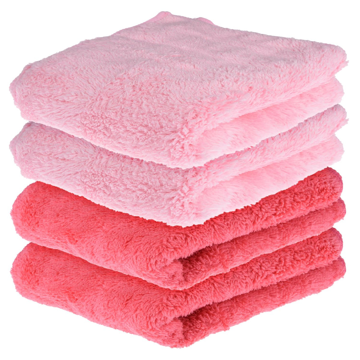 Kuber Industries Cleaning Towel | Reusable Cleaning Cloths for Kitchen | Duster Towel for Home Cleaning | 350 GSM Cleaning Cloth Towel for Car | Bike | 30x60 | Pack of 4 | Multi