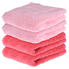 Kuber Industries Cleaning Towel | Reusable Cleaning Cloths for Kitchen | Duster Towel for Home Cleaning | 350 GSM Cleaning Cloth Towel for Car | Bike | 30x60 | Pack of 4 | Multi