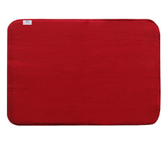 Heart Home Microfiber Reversible Dish Drying Mat with Absorbent Parity for Kitchen 27"x 19"(Red)