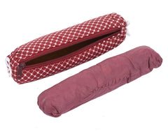 Kuber Industries Cotton 1 Rod Bangle Organizer For Watches, Bracelets, Bangles, Small Jewllery With Zipper - Pack of 4 (Assorted)