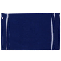 Heart Home Three Stripes Design Super Absorbent Cotton Hand Towel|Face Towel for Men,Women & Kids,Pack of 2 (Blue)