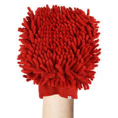 Heart Home Chenille Mitts|Microfiber Cleaning Gloves|Inside Waterproof Cloth Gloves|100 Gram Weighted Hand Duster|Chenille Gloves for Car|Glass|Pack of 3 (Multicolor)