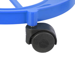 Kuber industries Cylinder Easily Movable Plastic Trolley Stand with Wheels (Blue)-KUBMART11177
