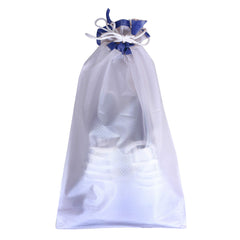 Kuber Industries 6 Piece Waterproof PVC Travel Shoe Cover, String Bag Organizer, White -CTMTC039538