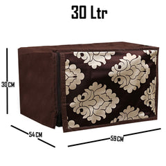 Kuber Industries Cotton 1 Piece Microwave Oven Cover 30 LTR (Dark Brown) -CTKTC5758