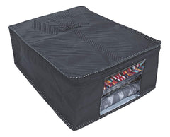 Kuber Industries 4 Pieces Parachute Waterproof Shirt Cover (Royal Blue & Black) - CTKTC031268