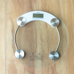Heart Home Weighing Scale armoured glass|Weight Machine For Body Weight|Capicity "180" KG (Transparent)