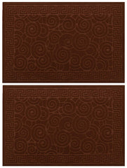 Kuber Industries 2 Piece Microfibre Door Mat Set - 23.6"x15.7", Multicolour