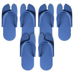 Heart Home Rubber Bathroom Slipper for Men & Women 3 Pair (Blue) 54HH4206.