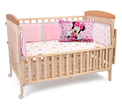 Kuber Industries Disney Printed Toddler Kids Pillow Silky Soft Microfiber Polyester, Perfect for Travel,Toddler Cot,12"x18" (Pink)-KUBMART15822