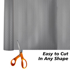 Heart Home Shelf Liner | Kitchen Cabinet Shelf Protector | Kitchen Liners for Cabinets and Drawers | Drawer Liner Mat | Self Check Shelf Liner Cabinet Mat | 5 MTR | Pack of 2 | Gray