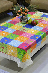 Kuber Industries Table Cloth|Center Table Cover|Round Table Cover|Table Cover 4 Seater|(Multicolour)