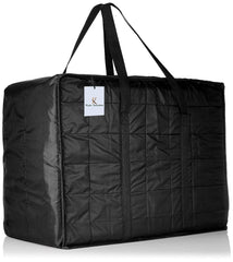 Kuber Industries Parachute Jumbo Attachi Bag Travel Handbag Storage Carrying Bag, Blanket Cover, Duffle, Travel Multi-Purpose Bag (Black) CTKTC134644