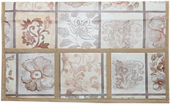 Kuber Industries Flower Design PVC Fridge/Refrigerator Top Cover (Cream)-CTKTC32709