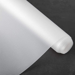 Kuber Industries Multipurpose, Waterproof, Super Strong, Anti Slip Diamond Textured Mat/Sheet for Kitchen Drawer, Cupboard Shelf, Fridge, Bathroom Shelves Liner-45X1000 cm (10 Mtr,White)-KUBMART11936
