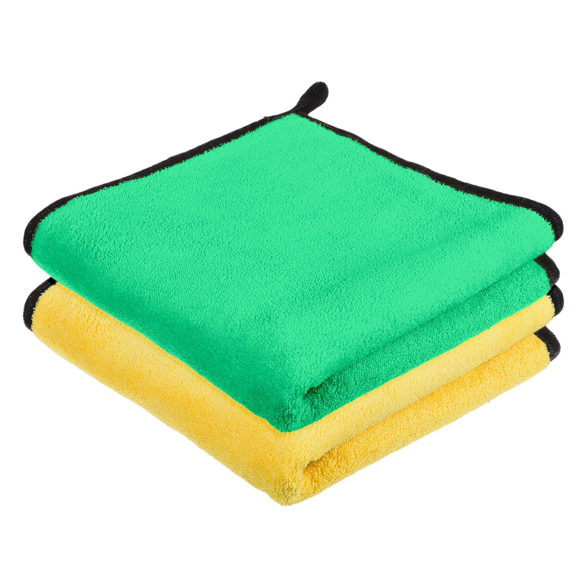Kuber Industries Cleaning Towel | Reusable Cleaning Cloths for Kitchen | Duster Towel for Home Cleaning | 400 GSM Cleaning Cloth Towel with Hanging Loop | 40x40 | Pack of 2 | Multi