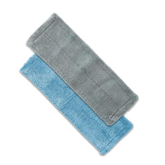 Heart Home Mop Refill Pad | Microfiber Wet & Dry Pad | Flat Refill Pad | Mop Reusable Drying Pad | Floor Cleaning Mop Pad | SHPTNTSHR2 | SHPTNTSHR1 | Pack of 2 | Blue & Gray