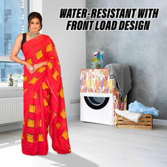 Heart Home Washing Machine Cover | Fruit Print Washing Machine Cover | PVC | Front Load Washing Machine Cover | Multi