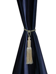 Kuber Industries Polyester 4 Pieces Curtain Tie Back Tassel Set (Gold) -CTKTC29485