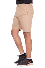 Kuber Industries Cotton Chinkara Bermuda Shorts for Men-XXL (Brown)
