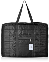 Kuber Industries Parachute Jumbo Attachi Bag Travel Handbag Storage Carrying Bag, Blanket Cover, Duffle, Travel Multi-Purpose Bag (Black) CTKTC134644