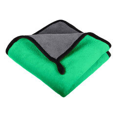 Kuber Industries Cleaning Towel | Reusable Cleaning Cloths for Kitchen | Duster Towel for Home Cleaning | 400 GSM Cleaning Cloth Towel with Hanging Loop | 40x40 | Pack of 4 | Green