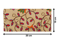 Kuber Industries Embroidery Premium Shagun Gift Envelopes for Weddings & Special Occasion-Pack of 4 (Cream) (HS39KUBMART021886)