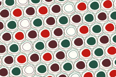 Kuber Industries Circle Design 4 Pieces PVC Refrigerator/Fridge Multipurpose Drawer Mat Set (Brown) CTKTC33629