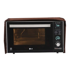 Kuber Industries Cotton 1 Piece Microwave Oven Cover 20 Ltr (Dark Brown) -CTKTC05703