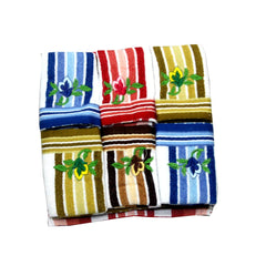 Kuber Industries 6 Piece 144 GSM Cotton Face Towel Set - Multicolour (HEHEHEV102)