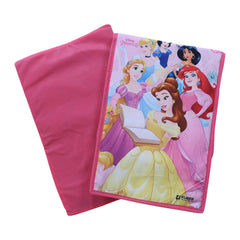 Kuber Industries Disney Princess Shirt Stacker|Wardrobe Organizer For Clothes|Non-Woven Wardrobe Organizer for Home With Lid|Pack of 4 (Pink)