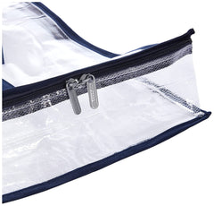 Kuber Industries 4 Piece PVC Shirt Cover Set, Transparent, polyvinylchloride PVC