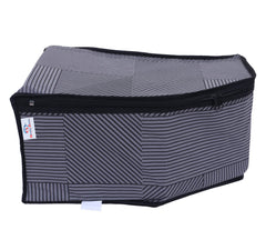 Heart Home Non-Woven Lining Print Foldable Blouse Cover|Clothes Organizer For Home & Traveling With Front Window Extra Large Pack of 12 (Gray)