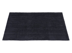 Heart Home Rubber Waterproof Anti-Skid Swimming Pool Mat|Shower Mat|Rainmat for Entrance Area,Bathroom,16 x 24 Inch (Black)