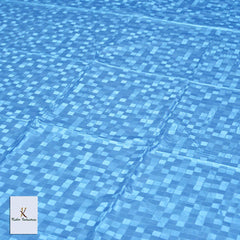 Kuber Industries Baby Plastic Sheet/Mattress Protector Sheet,Waterproof Bedsheet (6.5 Ft x 6.5 Ft) Plastic/PVC (Blue) (VARSSAKMT0103)