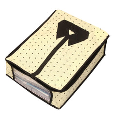 Kuber Industries 2 Piece Non Woven Shirt Cover Set, Cream, Standard (CTSN032)