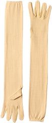 Kuber Industries Men's & Women's Cotton Full Hand Summer Gloves for Protection from Sun Burn/Heat/Pollution (Pack of - 1 Pairs, Cream) - CTSTC46480