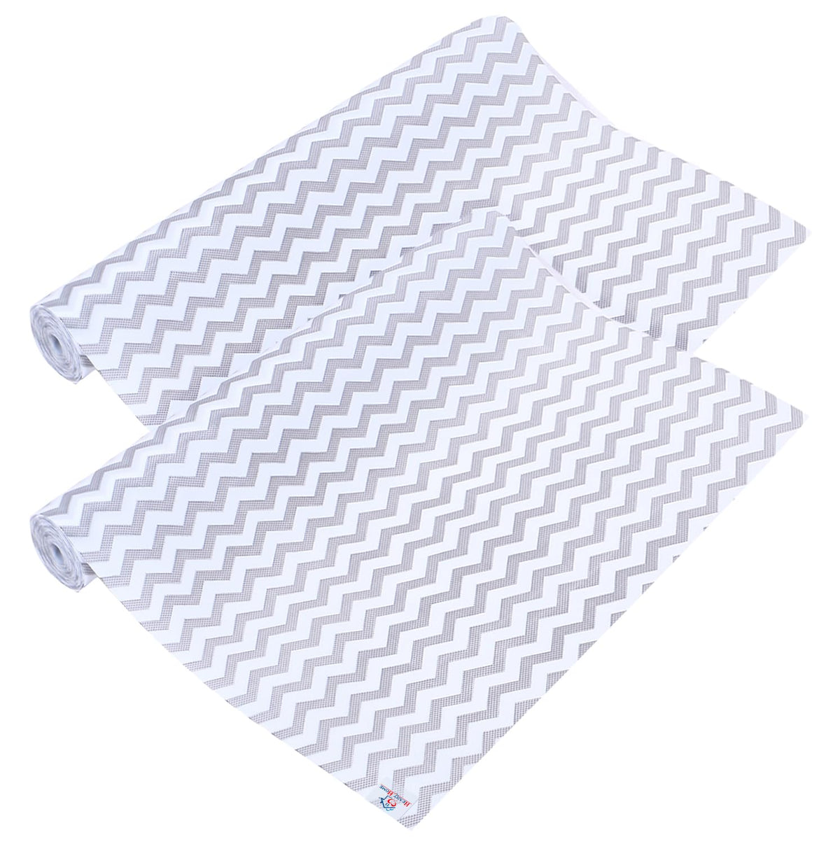 Heart Home Shelf Liner | EVA Kitchen Cabinet Shelf Mat | Anti-Slip Bathroom Mat | Fridge Mat | Table Mat | Zig Zag Design Wardrobe Mat | 1.5 Meter | Pack of 2 | Gray