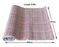 Kuber Industries Lining Print Shelf Liners for Kitchen Shelves,cupboards,Wardrobe,Drawer, 5 Mtr (Maroon)